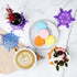 NiArt Epoxy Resin Silicone Plaster Snowflake Coaster Molds 4PCS 4.17" DIY Craft Mold with Edges, Casting Art Handcraft Home Restaurant Holiday Orn...