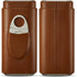 Cigar Case Travel - Cigar Humidor Accessories - Cigar Box with Cutter SEEJI Gift for Men (Brown)...