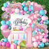 Pink Video Game Balloons, Video Game Controller Birthday Number Mylar Foil Balloon, Level Up Balloons for Girls Game On Birthday Decorations Video...