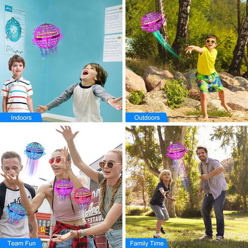 Flying Ball Orb Toys-Hover Soaring Flying Toy Cosmic Globe Boomerang Hover Ball Spinner Hand Controller Mini Drone for Kids Adults Outdoor Indoor ...