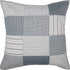VHC Brands Sawyer Mill™ Blue Farmhouse Decorative Patchwork Hand Quilted Throw Pillow Cushion Cover Cotton Euro Sham 26x26 Bedding Accessory...
