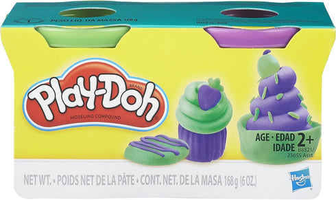 Play-Doh 2-Pack of Cans (Purple and Green)...