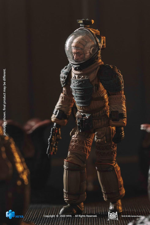 Hiya Toys Exquisite Mini Series 1/18 Scale 4 Inch Alien Kane in Spacesuit Action Figure...