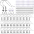 Thrilez 600Pcs Earring Making Kit with Hypoallergenic Hooks, Jump Rings, & Rubber Backs (Silver)...