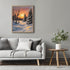 Posterizer 1 pcs-beautiful scenary of snowy winter in oil painting style-2-Landscape & Nature Art-GIft for Men Women Teens-Dining Room Decor- unfr...