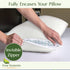 Four Seasons Essentials Body Size Waterproof Pillow Protector (Set of 1) - Natural Viscose derived from Bamboo Pillow Covers - Hypoallergenic Dust...