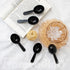 Framendino, 10 Pack Plastic Coffee Measuring Spoons Short Handle Scoops for Tea Sugar Cereal Milk Powder Spices Black 7g...