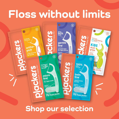 Plackers Micro Line Dental Floss Picks, Fold-Out FlipPick, Tuffloss, Easy Storage with Sure-Zip Seal, Fresh Mint Flavor, 150 Count,Packaging May v...
