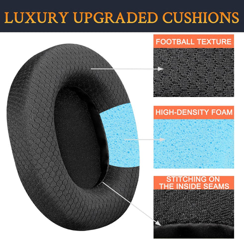 SOULWIT Earpads Replacement for Sony MDR-7506 MDR-V6 MDR-V7 MDR-CD900ST Monitor Headphones, Ear Pads Cushions with Softer High-Density Foam - 7506...