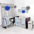 Bacati - Ikat Muslin 2 Pc Security Blankets (Grey/Blue)...