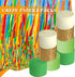 Crepe Paper Streamers 656ft 8 Rolls, Pack of Green, White and Gold Party Streamers for Birthday Wedding Baby Bridal Shower Decorations Christmas C...