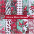 Double-Sided Christmas Scrapbook Paper, 12 Inch Poinsettia Berry Holly Pattern Paper Pad 24 Sheets Red Floral Decorative Craft Paper for Card Maki...