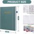 PECULA Recipe Book, 5.5 x 8.4in Recipe Book to Write in Your Own Recipes, Blank Recipe Book with Waterproof Cover Book, Recipe Notebook Green...
