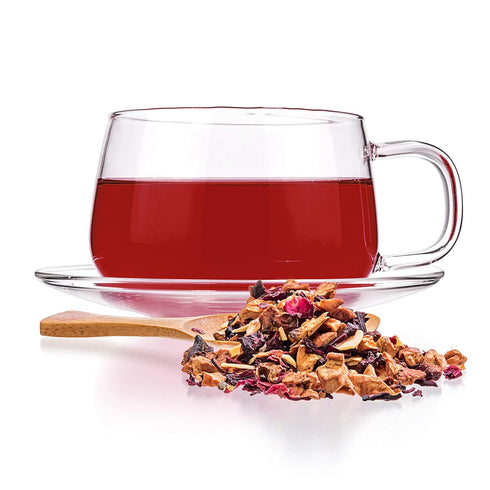 Tealyra - Sweet n’ Sour Cherry - Hibiscus - Beetroot - Pomegranate - Almond - Fruity Herbal Loose Leaf Tea - Caffeine Free - Hot or Iced - 112g (4...