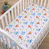 Disney Monsters Inc. Blue, Green, Orange and White, Sully and Mike Super Soft Nursery Fitted Mini Crib Sheet...