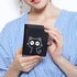 CONISY Cute Wallets for Women, Leather RFID Blocking Small Bifold Wallet with Zipper Coin Purse for Girls and Ladies Womens Wallet (Cat Black)...