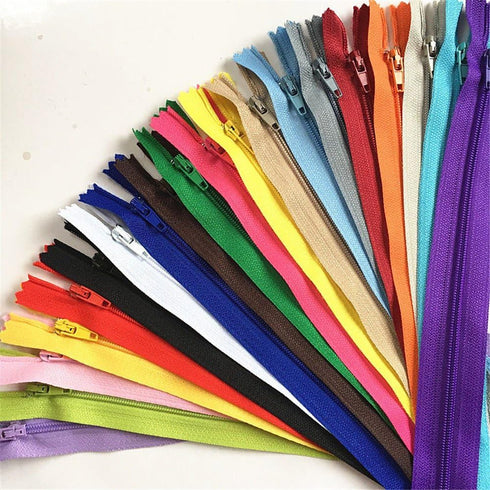 WKXFJJWZC 40pcs Nylon Coil Zippers Tailor Sewer Craft 50CM (20 Inch) Crafter's &FGDQRS (20/Color) (Mix)...