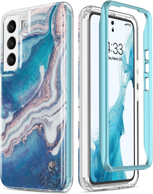 Esdot for Samsung Galaxy S22 Case,Military Grade Passing 21ft Drop Test,Rugged Cover with Fashionable Designs for Women Girls,Protective Phone Cas...