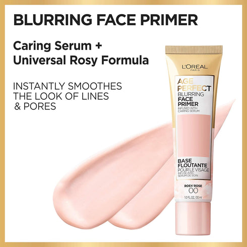 L'Oreal Paris Age Perfect Face Blurring Primer Infused with Caring Serum Smoothes Liners and Pores...