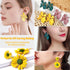 Earring Posts Stainless Steel, Flasoo 1200Pcs Hypoallergenic Earrings Posts and Backs, Gold Flat Pad Ear Ring Studs with Clutch for Earring Making...