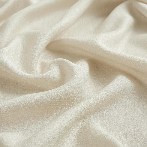 Melodieux Beige Semi Sheer Curtains 63 Inch Length for Bedroom Living Room, Farmhouse Linen Texture Light Filtering Home Office Shiny Sheer Drapes...