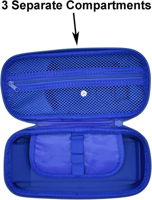 Maydahui Tank Shape Pencil Case Large Capacity Pen Pouch Holder Compartments Organizer Pencil Bag Stationery Box Waterproof EVA Camouflage Blue......