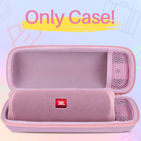 Hard Case Compatible with JBL Flip 6 Flip 5 Flip 4 Waterproof Portable Bluetooth Wireless Speaker (Pink Case)...