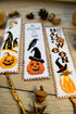 Povitrulya Halloween Pumpkin Jack-o'-lantern Cross Stitch Kit - DIY Hand Embroidery Bookmark...