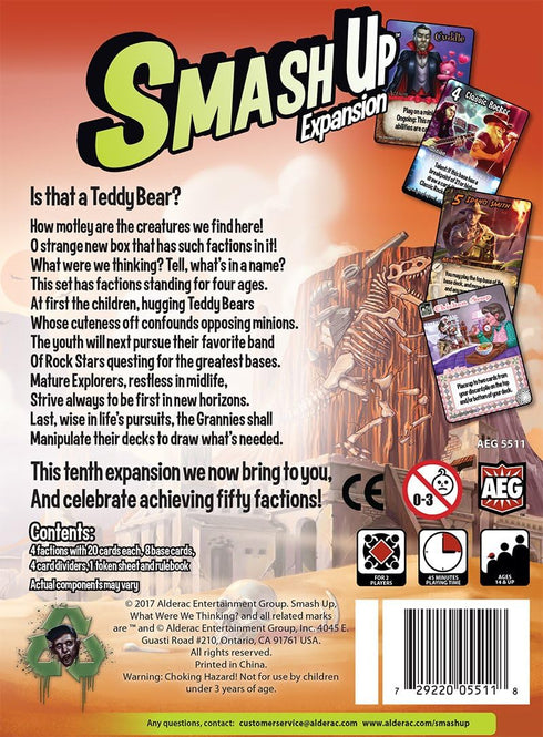 Alderac Entertainment ALD05511 Smash Up! What Were We Thinking? Board Game...