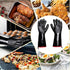 BBQ Gloves - 1472°F Thicken Heat Resistant Gloves w/S-Hook 14 in Kitchen Oven Mitts Waterproof Grill Gloves Oil Resistant Grilling Gloves Cooking ...