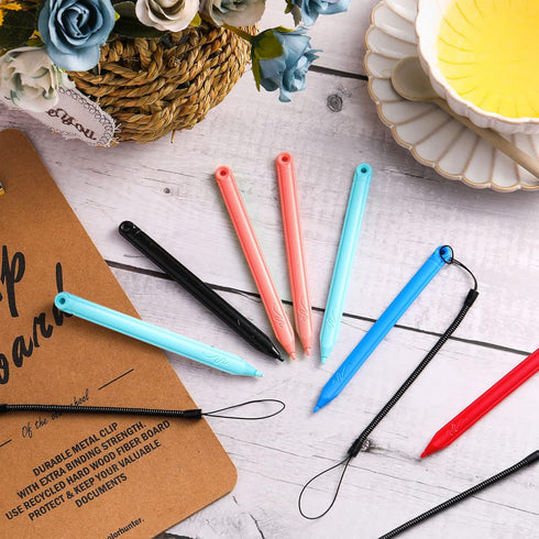 Replacement Stylus Drawing Pen and Lanyard Set for LCD Writing Tablet 4.7 Inch Colorful Drawing Tablet, Kids Drawing Pads, Doodle Board (7 Pack St...