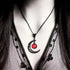 Moon Crystal Necklace Punk Style Moon Pendant Necklace Vintage Black Crescent Moon Necklace Dark Gothic Necklace Halloween Costume Jewelry Chirstm...