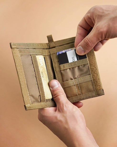 Chameleon Bifold Mens Wallet-Military Tactical Men Wallet- Canvas Thin Front Pocket Travel Bi-Fold Wallet-Best Nylon Travel Pouch...