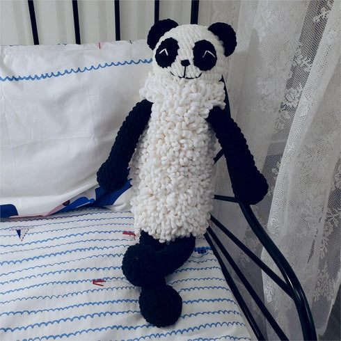 Soft Chenille for Knitted Blankets,amigurumi Crochet, Fancy Crochet DIY Crafts, Baby Blankets,Knitted Crafts and Toy Dolls.?19-Black,with 1 Croche...