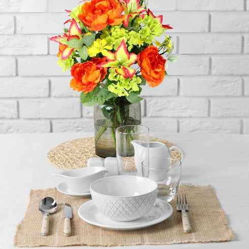 Admired By Nature Spring Bush Artificial Hydrangea Flowers, Yellow/Orange/Beauty/Kiwi...