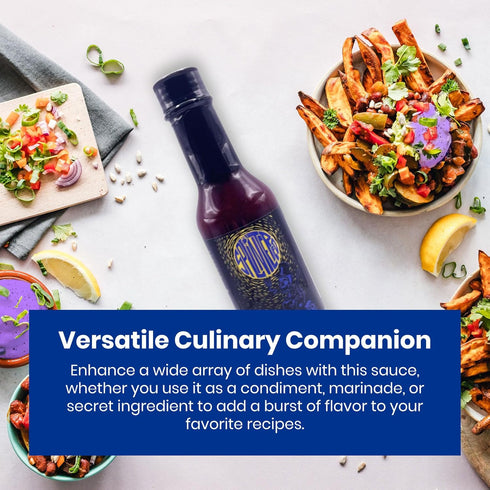 Splintered Sauce Dirty Blues Hot Sauce - Carolina Reaper and Blueberry - 5 fl Oz- Vegetarian - Fiery and Fruity Hot Sauce Delight for BBQ, Chicken...
