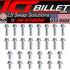 ICT Billet Bolt KIT ONLY - LS Ignition Coil & Bracket - Hex Flange Bolts LS1 LS3 LS2 LSX 551426...