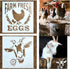 12 Pcs Farmhouse Sign Stencils, Farm Reusable Stencils, Large Farm Stencils Theme Painting, Farmhouse Stencils for Painting on Wood, Sunflower Ste...