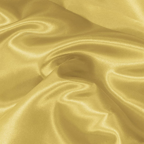 Gold Satin Fabric, 63" Wide Shiny Silky Fabric for Dress, Shirts, Table Runner, Napkin, Tablecloth, Wedding Decor, DIY Crafts, 1 Yard...