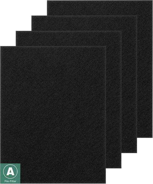 HRF-A300 Pre Filter A Replacement for Honeywell HEPA Air Purifier HPA300 Series, 4 Pack Precut Activated Carbon Pre Filter Replacement Compatible ...