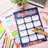 Spakon 2 Pack Floral Birthday Poster Chart for Classroom 12.4 x 17.5 Inch Happy Birthday Decoration Birthday Calendar Poster Chart Classroom Decor...