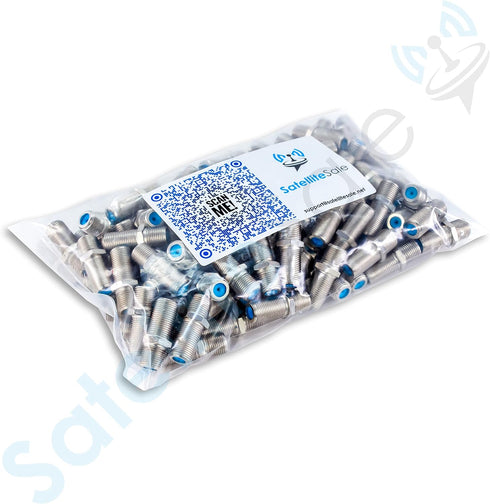 SatelliteSale High-Frequency F81 Coaxial Barrel Connectors Female to Female F-Type 3Ghz Adapter Coupler Pack of 2 Pcs...