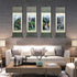 AtfArt Asian Wall Decor Beautiful Silk Scroll Painting Four Seasons Landscape Painting Summer Autumn Winter-Spring Oriental Decor Chinese Art Wall...