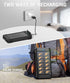 Solar Power Bank 26800mAh,Portable Solar Charger with Suction Cup Mount,IPX7 Waterproof Dustproof Shockproof Battery Pack with 3 USB Ports,with 3 ...