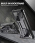 Poetic Spartan Case for Galaxy S21 Ultra 5G, 6.8" Screen Protector, Fingerprint ID, Rugged Shockproof Cover, Kickstand, Metallic Gun Metal...