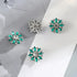 4Pcs Rhinestone Buttons, Crystal Applique Embellishments in Clothes DIY Jewelry Decoration for Crafts Wedding Party Bouquet Sew on Clothing Button...