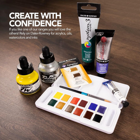 Daler-Rowney Georgian Oil Paint, Aluminium Tube, 1.28oz - 38 ml, Rose Madder (Quinacridone)...