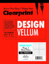 Clearprint 8-1/2" x 11" 1000H Design Vellum Pad with Printed Fade-Out 8x8 Grid, 16 lb., 100% Cotton, 50 Sheets, 1 Each...