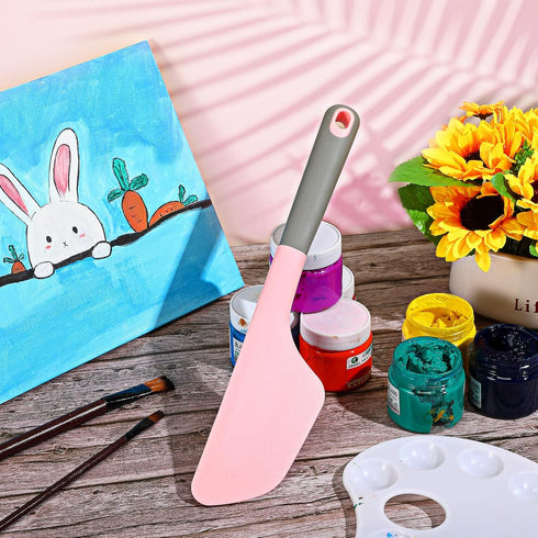 Paint Spatula Silicone Spatula Silicone Art Painting Tools Art Supplies Spreading Paint Tools for Texturizing and Moving Paint Fluid Artist Painti...