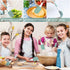 Silicone Kitchen Cooking Utensils Set Heat Resistant, 5 Pcs Silicone Spatula Set for Baking Cooking Mixing, Silicone Cooking Utensils Set for Nons...